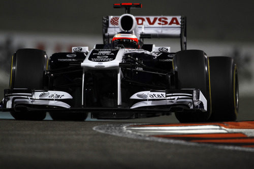 Rubens Barrichello en los libres del GP de Abu Dabi 2011