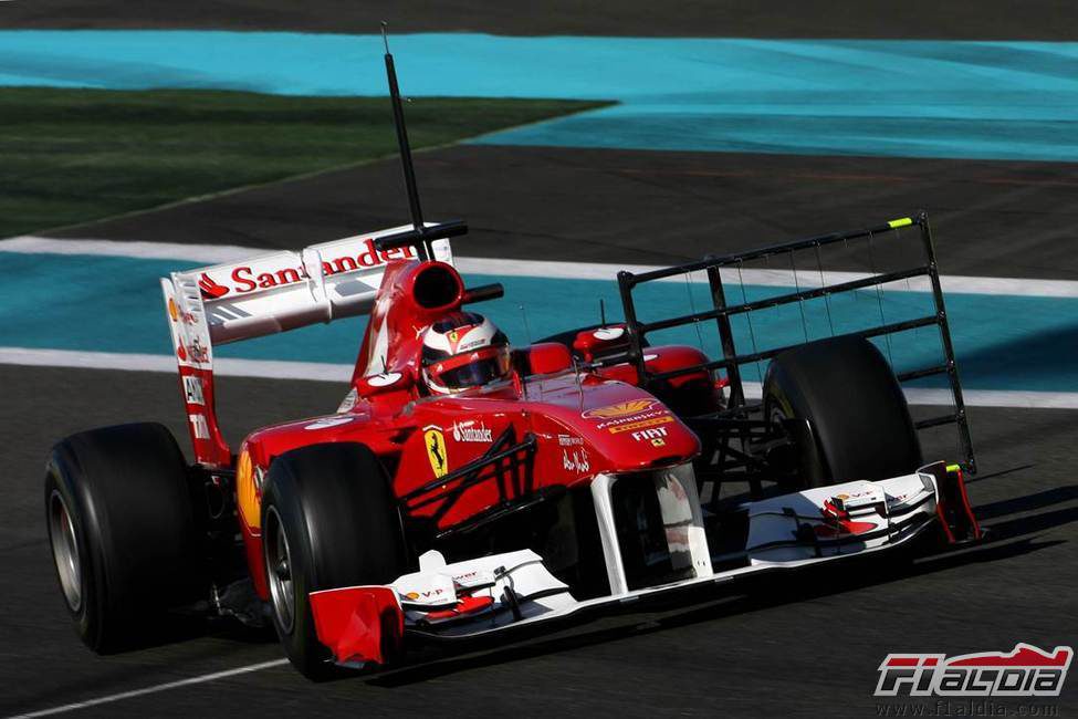 Aparatoso artefacto en el Ferrari de Jules Bianchi en Abu Dabi