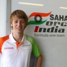 Johnny Cecotto Jr. con Force India en los test de Abu Dabi 2011