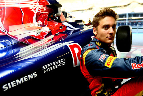 Stefano Coletti con Toro Rosso en los test de Abu Dabi 2011