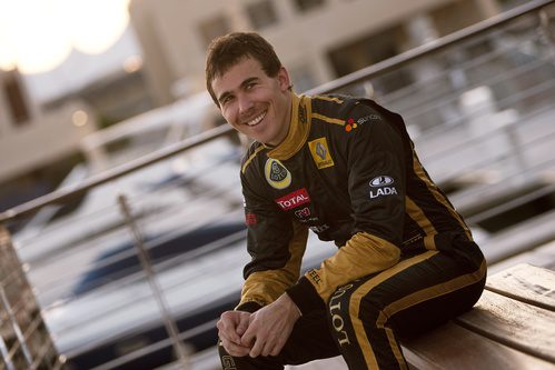 Robert Wickens con Lotus Renault GP en Abu Dabi