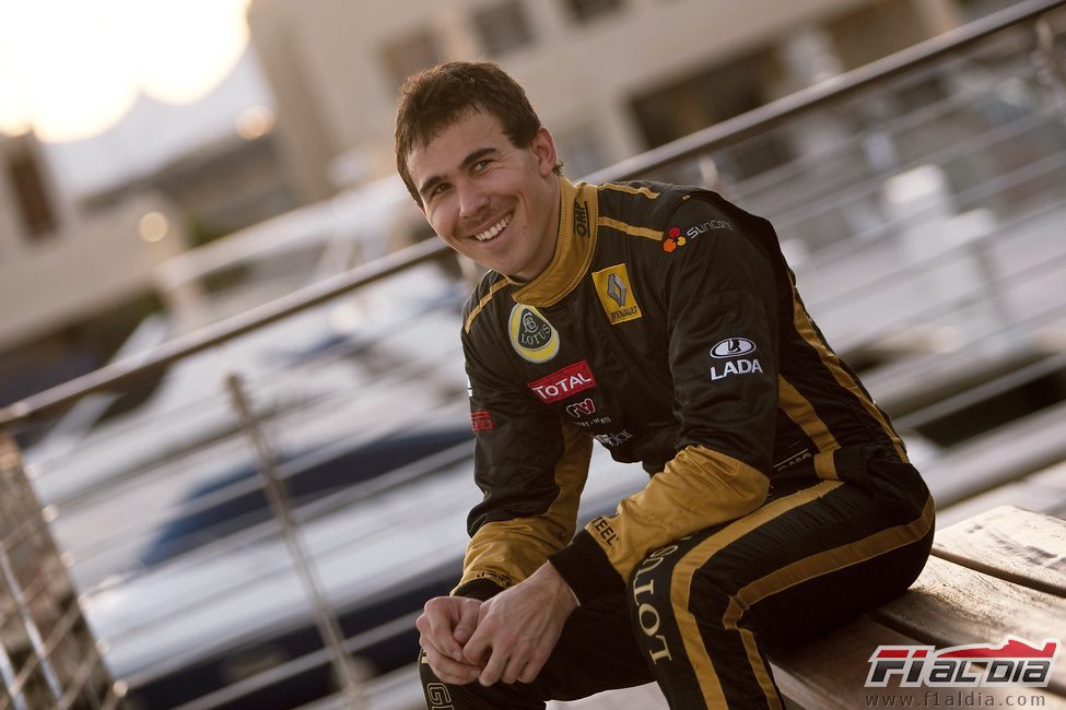 Robert Wickens con Lotus Renault GP en Abu Dabi