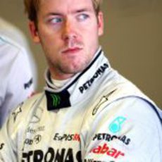 Sam Bird con Mercedes GP en Abu Dabi