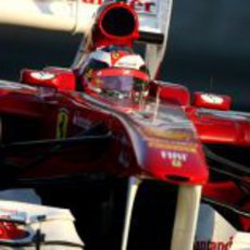 Jules Bianchi a los mandos del 150º Italia en los test de Abu Dabi 2011