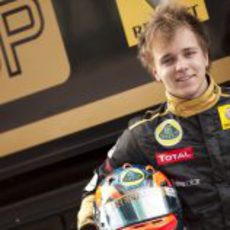 El equipo Lotus Renault GP le dio una oportunidad a Kevin Korjus en Yas Marina