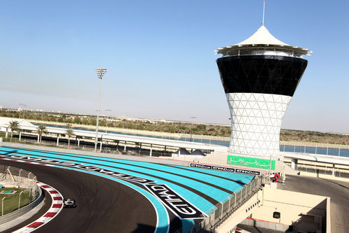 El circuito de Yas Marina durante los test para jóvenes pilotos de Abu Dabi 2011