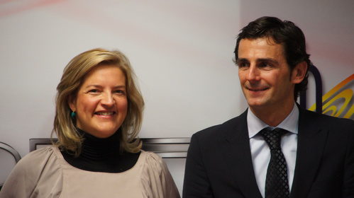 Matilde García y Pedro de la Rosa en el CSD