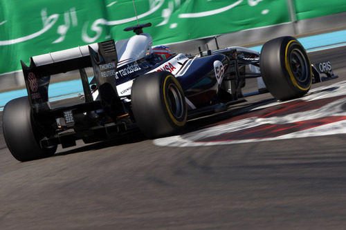 Mirko Bortolotti rueda con Williams en el último día de test