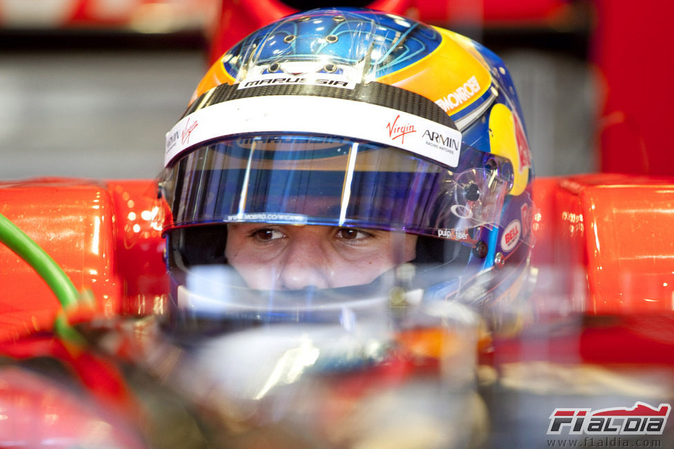 Robert Wickens con Virgin en Abu Dabi