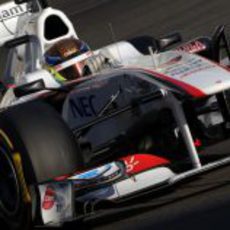 Esteban Gutiérrez en Yas Marina con Sauber