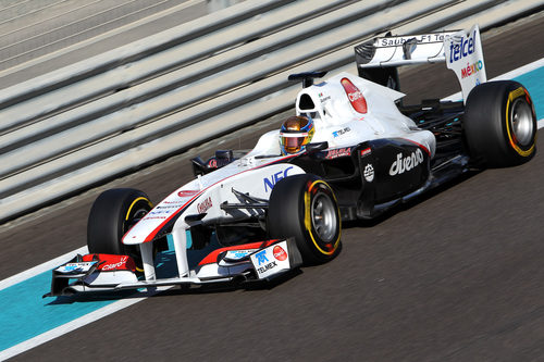 Esteban Gutiérrez en los test para jóvenes de Abu Dabi 2011