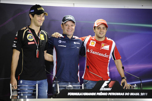 Los tres pilotos brasileños de la parrilla 2011