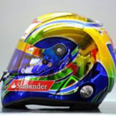 El casco de Felipe Massa para el GP de Brasil 2011