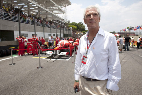 Marco Tronchetti, presidente de Pirelli, en el GP de Brasil 2011