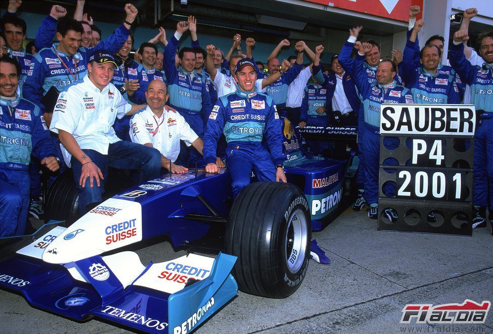 Sauber despide a Kimi Räikkönen tras la temporada 2001