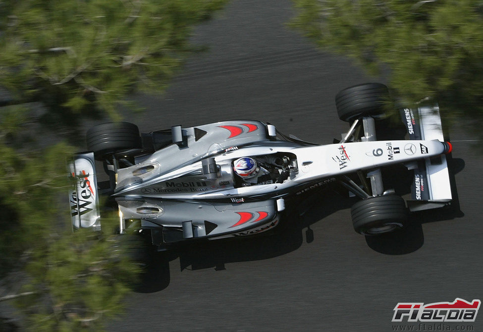 Kimi Räikkönen en el GP de Mónaco 2003