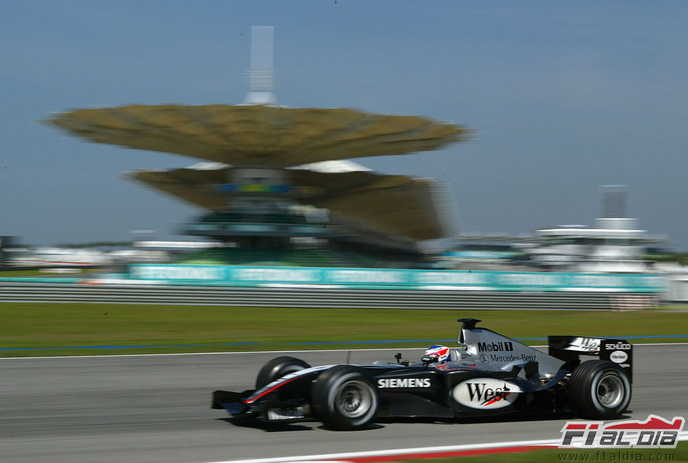 Kimi Räikkönen en el GP de Malasia 2004