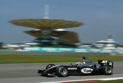 Kimi Räikkönen en el GP de Malasia 2004