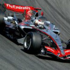 Kimi Räikkönen en los entrenamientos de Barcelona de 2006