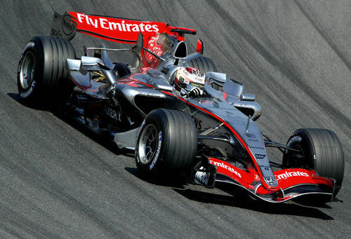 Kimi Räikkönen en los entrenamientos de Barcelona de 2006
