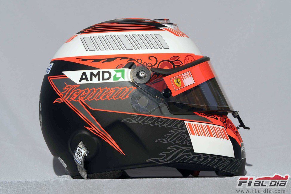 El casco de Kimi Räikkönen para 2008