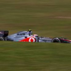 Jenson Button en el circuito de Interlagos 2011