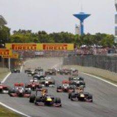 Salida del GP de Brasil 2011
