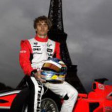 Charles Pic en París con Marussia Virgin