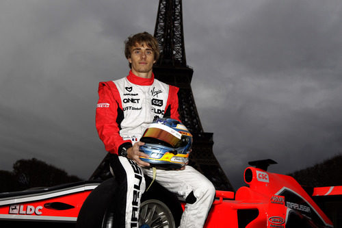 Charles Pic en París con Marussia Virgin