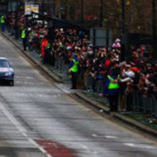 David Coulthard ante los fans en Milton Keynes