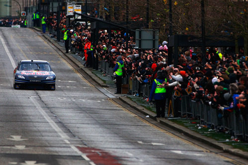 David Coulthard ante los fans en Milton Keynes