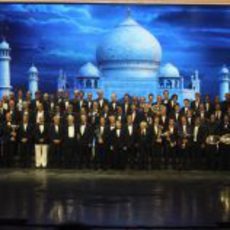 Foto de familia en la Gala de la FIA 2011 de India