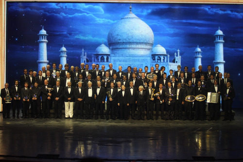 Foto de familia en la Gala de la FIA 2011 de India