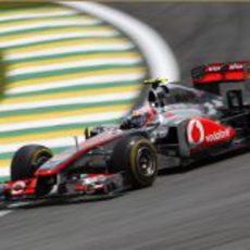 Jenson Button en la carrera del GP de Brasil 2011