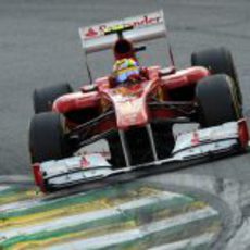Felipe Massa en la carrera del GP de Brasil 2011