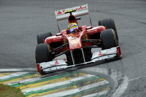 Felipe Massa en la carrera del GP de Brasil 2011