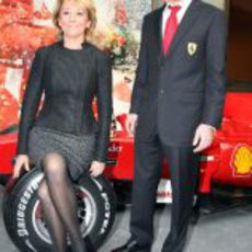 Esperanza Aguirre y Fernando Alonso en Madrid