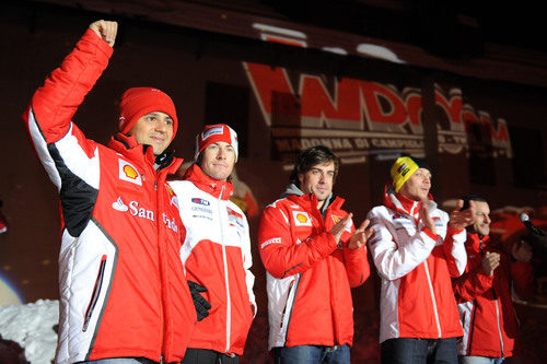 Massa, Hayden, Alonso y Rossi en Madonna di Campiglio