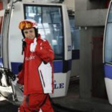 Massa se dirige a la pista de esquí