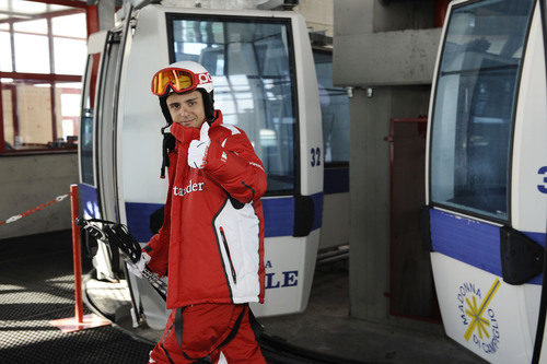 Massa se dirige a la pista de esquí