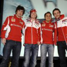 Alonso, Hayden, Massa y Rossi en el 'Wrooom 2012'