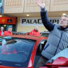 Luca di Montezemolo saluda en Madonna di Campiglio