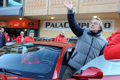 Luca di Montezemolo saluda en Madonna di Campiglio