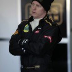 Kimi Räikkönen en su test de Cheste