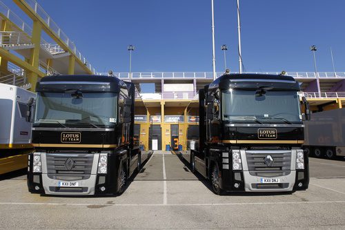 Nuevos camiones del Lotus F1 Team para 2012