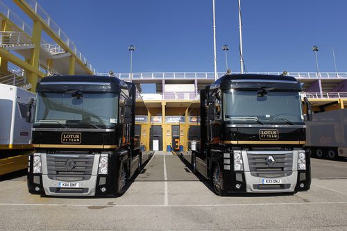 Nuevos camiones del Lotus F1 Team para 2012