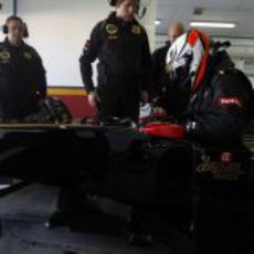 Kimi se sienta en el Lotus R30