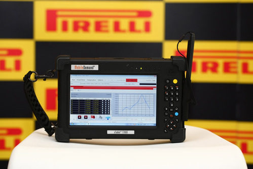 Aparato para monitorear los nuevos Pirelli F1 2012