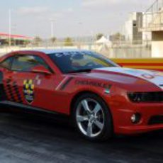 Un Chevrolet Mustang en Yas Marina