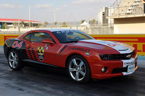 Un Chevrolet Mustang en Yas Marina